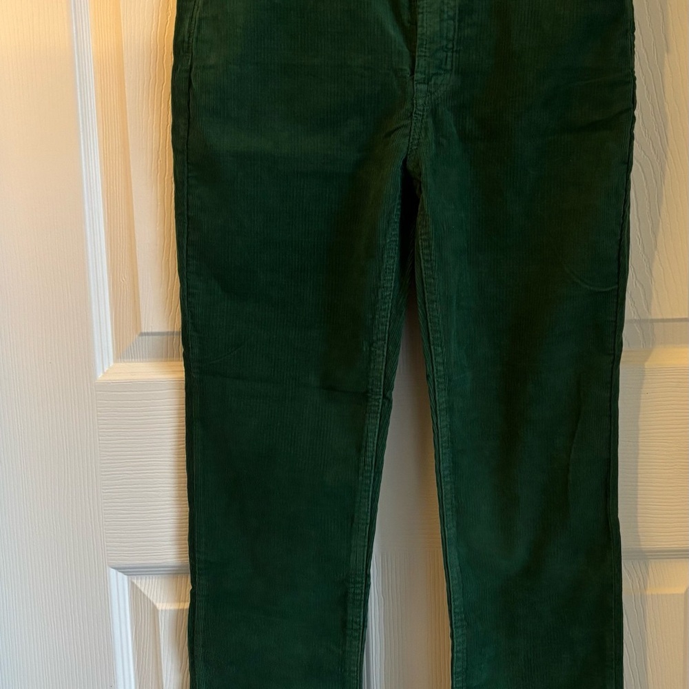 GAP Green Corduroy High Rise Pants